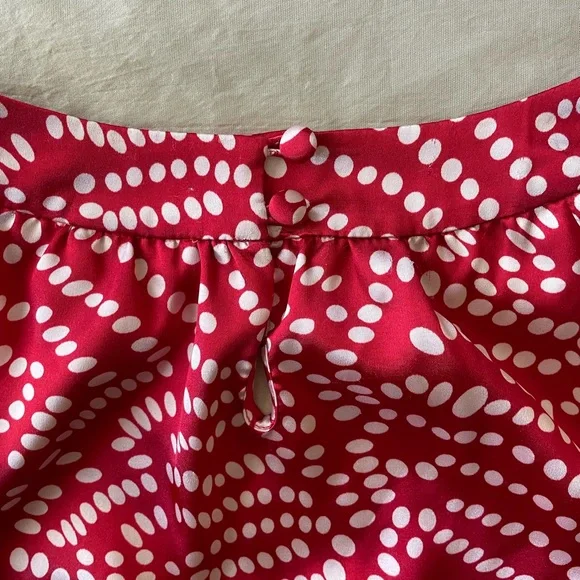 BCBGMaxAzaria Red W/white Polka Dot Dress - Picture 4 of 6